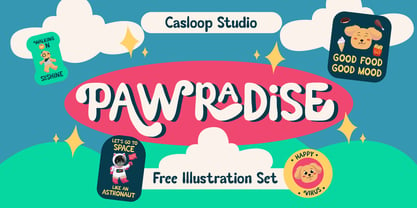 Pawradise Font Poster 1