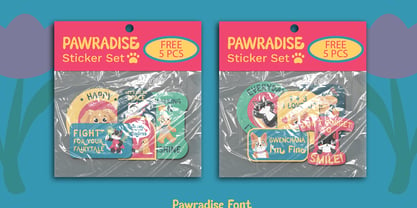 Pawradise Font Poster 10