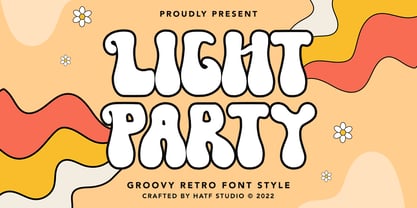 Light Party Font Poster 1