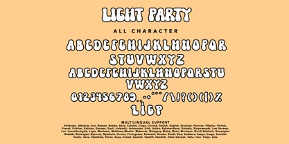 Light Party Font Poster 7