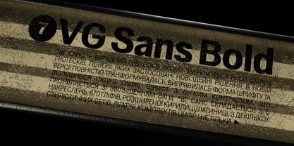 VG Sans Font Poster 5