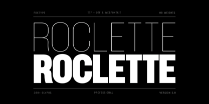 Roclette Pro Font Poster 1
