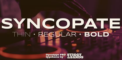 Syncopate Pro Font Poster 1