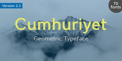 Cumhuriyet Font Poster 1