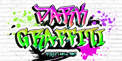 Dark Graffiti Font Poster 1