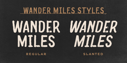 Wander Miles Font Poster 3