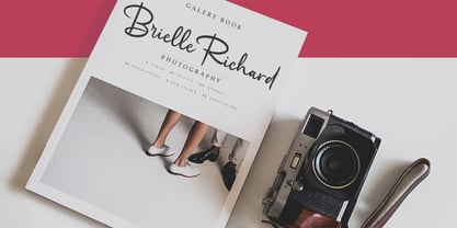 Radiant Brush Font Poster 7