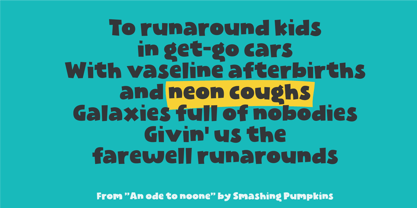 Neon Coughs Font Poster 6