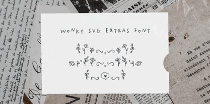 Wonky Fuente Póster 8