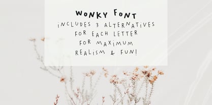 Wonky Font Poster 7