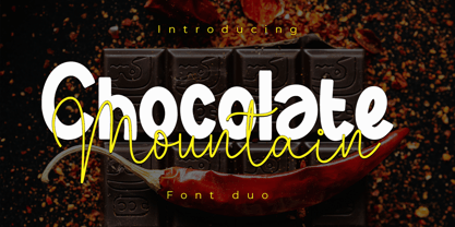 Chocolate Mountain Font Poster 1