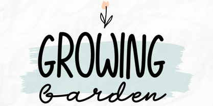 Growing Garden Font Poster 1