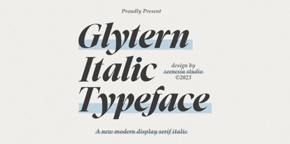 Glytern Font Poster 15