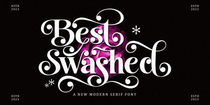 Best Swashed Font Poster 1