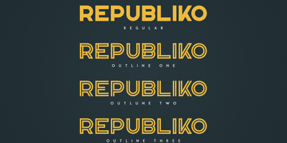 Republiko Font Poster 2