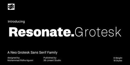 Resonate Font Poster 1