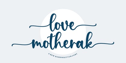 Love Motherak Font Poster 1