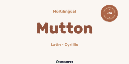 Mutton Font Poster 1