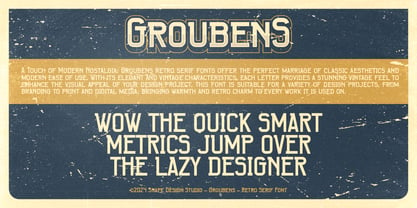 Groubens Font Poster 2