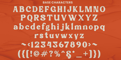 Fine Orange Font Poster 10