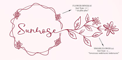 Sunrose Font Poster 2