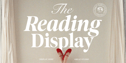 The Reading Display Font Poster 1
