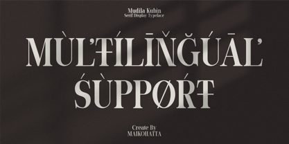 Mudila Kubin Font Poster 4