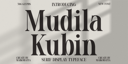 Mudila Kubin Font Poster 1