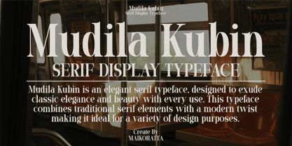 Mudila Kubin Font Poster 7