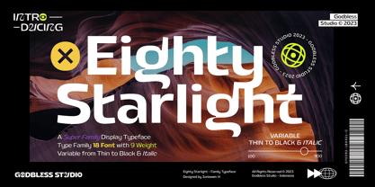 Eighty Starlight Font Poster 1