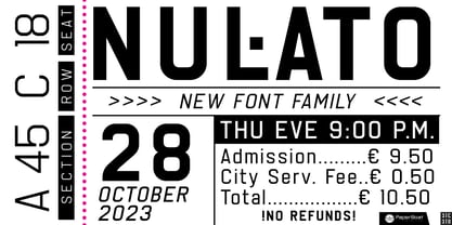Nulato Font Poster 9