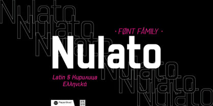Nulato Font Poster 1
