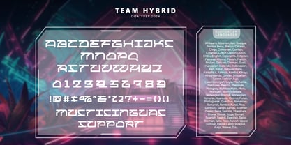 Team Hybrid Font Poster 7