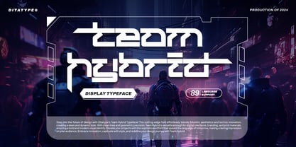 Team Hybrid Font Poster 1