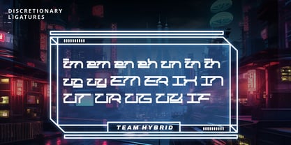 Team Hybrid Font Poster 8