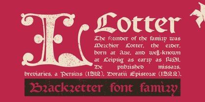 Lotter Font Poster 1