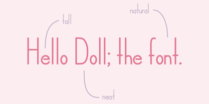 Hello Doll Font Poster 5