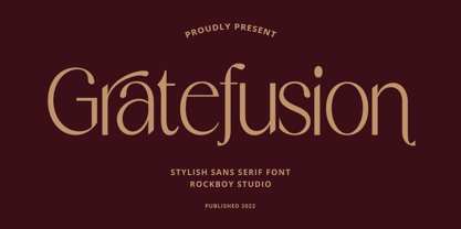 Gratefusion Font Poster 1