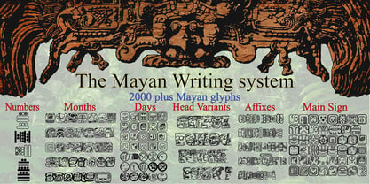 The Mayan Project Bottom Affix 1 Font Poster 4