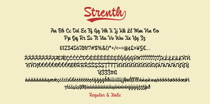 Strenth Font Poster 8