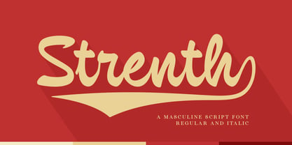 Strenth Font Poster 1