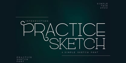 Practice Sketch Font Poster 1