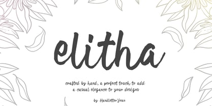 Elitha Font Poster 1