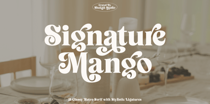 Signature Mango Font Poster 1