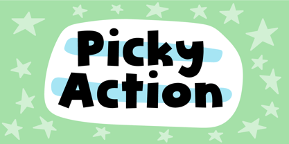 Picky Action Font Poster 1