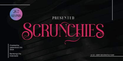 Scrunchies Font Poster 1