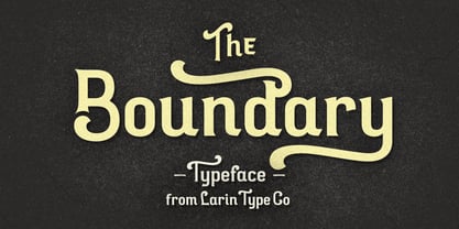 Boundary Font Poster 1