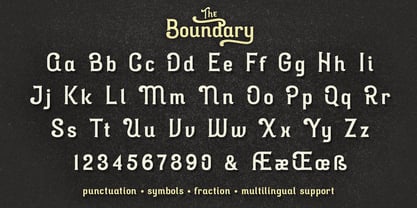 Boundary Font Poster 9