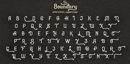 Boundary Font Poster 10
