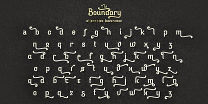 Boundary Font Poster 11